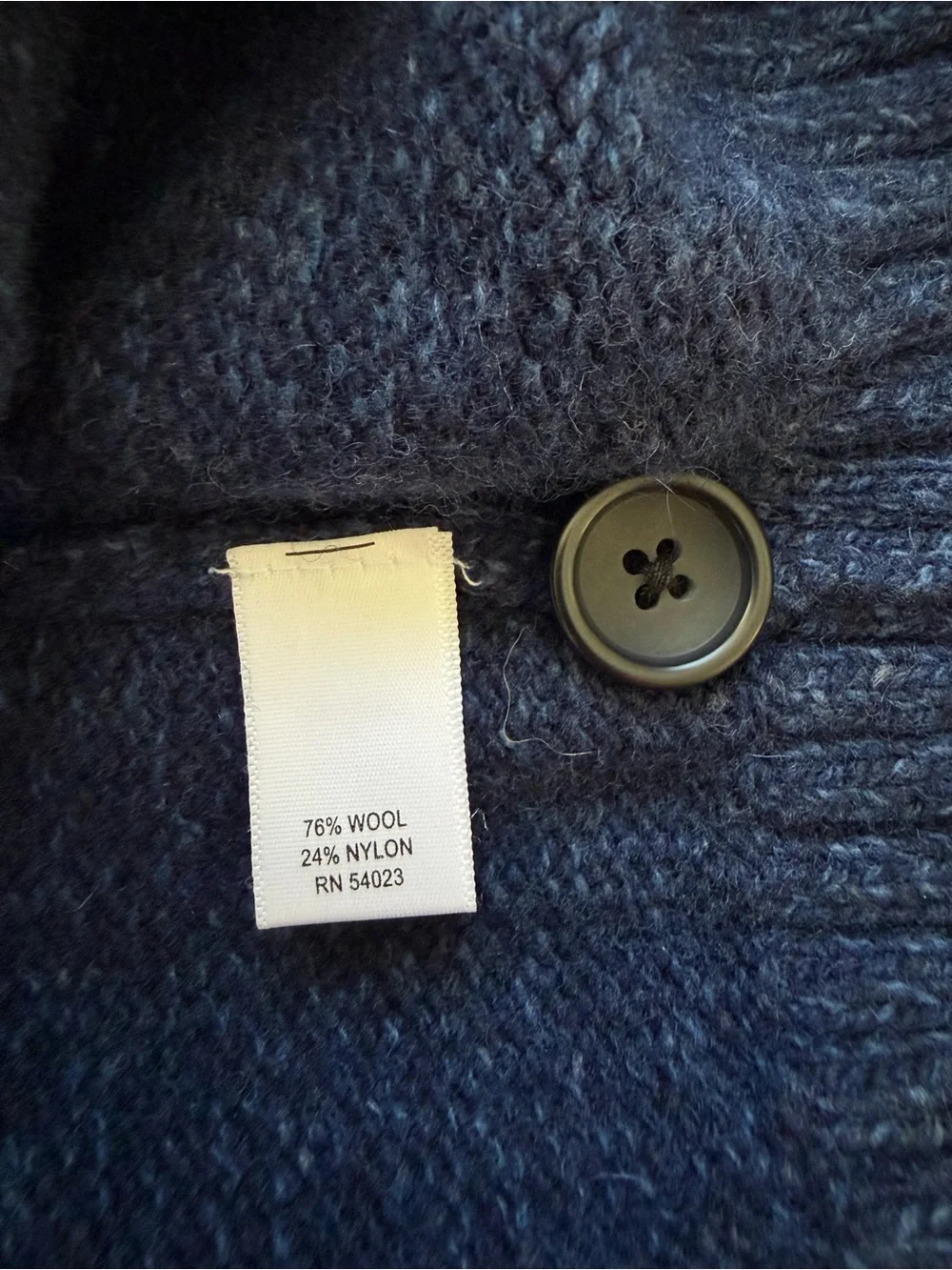 Banana Republic Navy V-Neck Button-Front Cardigan Wool blend Size S